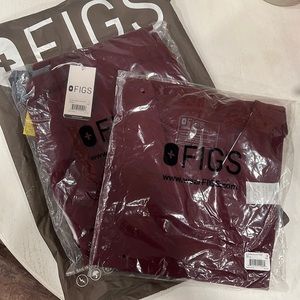 Figs Scrub Set Maroon